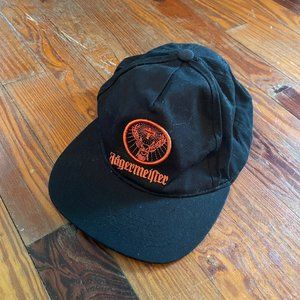 Jagermeister Black Orange Logo Stag 100% Cotton One Size Dad Baseball Snap Hat